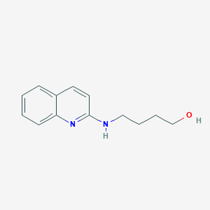 molecular formula C13H16N2O B8387788 4-(Quinolin-2-ylamino)-butan-1-ol 