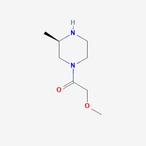 molecular formula C8H16N2O2 B8387790 2-Methoxy-1-(3-(R)-methyl-piperazin-1-yl)-ethanone 