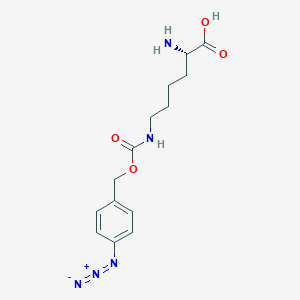 molecular formula C14H19N5O4 B8387829 N6-[[(4-Azidophenyl)methoxy]carbonyl]-L-lysine 