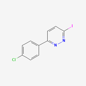 molecular formula C10H6ClIN2 B8387875 3-(4-Chlorophenyl)-6-iodopyridazine 