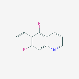 molecular formula C11H7F2N B8387881 5,7-Difluoro-6-vinyl-quinoline 