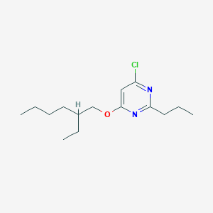 molecular formula C15H25ClN2O B8387916 6-Chloro-4-(2-ethylhexyloxy)-2-propylpyrimidine 
