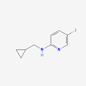 molecular formula C9H11IN2 B8387932 Cyclopropylmethyl-(5-iodo-pyridin-2-yl)-amine 