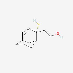 molecular formula C12H20OS B8387955 2-(2-Sulfanyladamantan-2-yl)ethan-1-ol 