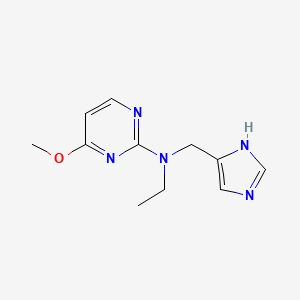 molecular formula C11H15N5O B8387965 Ethyl-(3H-imidazol-4-ylmethyl)-(4-methoxy-pyrimidin-2-yl)-amine 