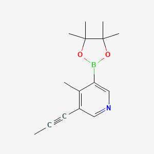 4-Methyl-3-(prop-1-yn-1-yl)-5-(4,4,5,5-tetramethyl-1,3,2-dioxaborolan-2-yl)pyridine