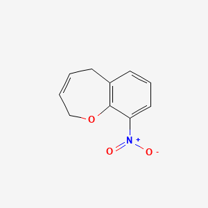 molecular formula C10H9NO3 B8388110 9-Nitro-2,5-dihydrobenzo[b]oxepine 