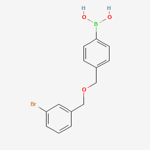 [4-[(3-Bromophenyl)methoxymethyl]phenyl]boronic acid