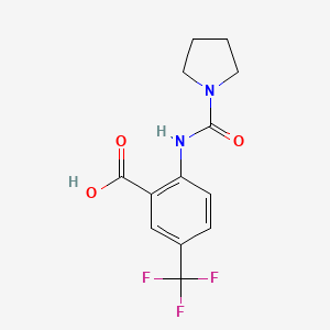 2-(Pyrrolidinylcarbonyl)amino-5-trifluoromethylbenzoic acid