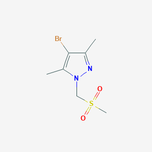 molecular formula C7H11BrN2O2S B8388202 4-bromo-3,5-dimethyl-1-(methylsulfonyl methyl)-1H-pyrazole 