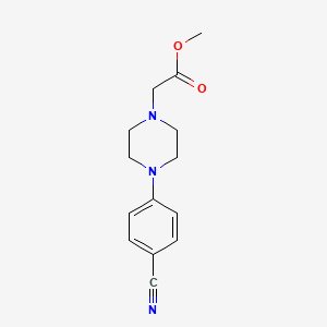 Methyl 4-(4-cyanophenyl)-1-piperazineacetate