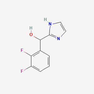 molecular formula C10H8F2N2O B8388240 (2,3-Difluorophenyl)(1H-imidazol-2-yl)methanol 
