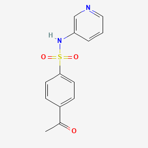 4-Acetyl-N-(3-pyridyl)benzenesulfonamide