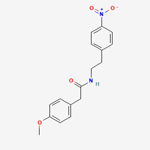 molecular formula C17H18N2O4 B8388334 4-Methoxy-N-[2-(4-nitrophenyl)ethyl]benzeneacetamide 