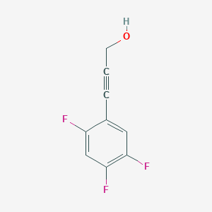 molecular formula C9H5F3O B8388336 3-(2,4,5-Trifluorophenyl)prop-2-yn-1-ol 