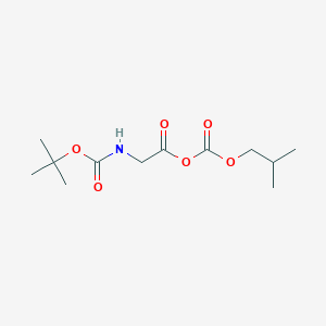 molecular formula C12H21NO6 B8388374 N-(t-butoxycarbonyl)glycyl i-butyl carbonate 