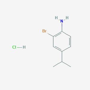 molecular formula C9H13BrClN B8388375 2-Bromo-4-isopropylaniline hydrochloride CAS No. 155628-04-9