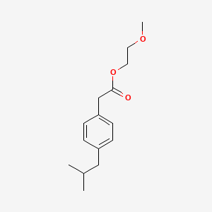 molecular formula C15H22O3 B8388379 p-Isobutylphenylacetic acid-2-methoxyethyl ester 