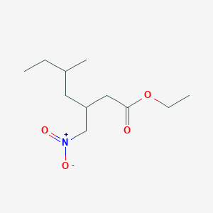 Ethyl 5-methyl-3-nitromethylheptanoate