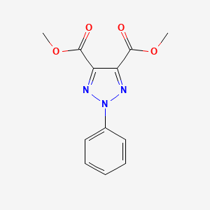 molecular formula C12H11N3O4 B8388453 dimethyl 2-phenyl-2H-1,2,3-triazole-4,5-dicarboxylate CAS No. 122652-16-8
