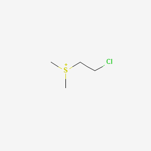 molecular formula C4H10ClS+ B8388454 (2-Chloroethyl)dimethylsulfonium 