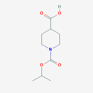 molecular formula C10H17NO4 B8388459 1-{[(1-Methylethyl)oxy]carbonyl}-4-piperidinecarboxylic acid 