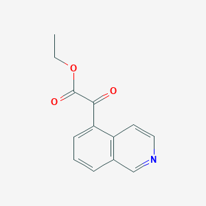 molecular formula C13H11NO3 B8388482 Ethyl Isoquinolin-5-yl(oxo)acetate 