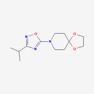 8-(3-Isopropyl-[1,2,4]oxadiazol-5-yl)-1,4-dioxa-8-aza-spiro[4.5]decane