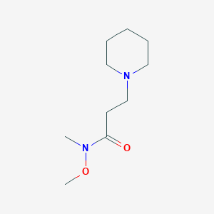 N-methoxy-N-methyl-3-(piperidin-1-yl)propanamide