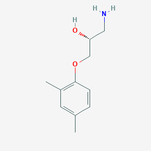 molecular formula C11H17NO2 B8388620 (2R)-1-amino-3-(2,4-dimethylphenoxy)propan-2-ol 