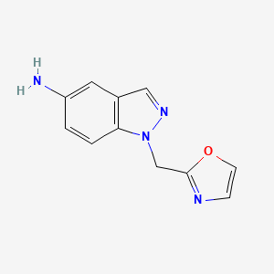 1-(1,3-oxazol-2-ylmethyl)-1H-indazol-5-amine