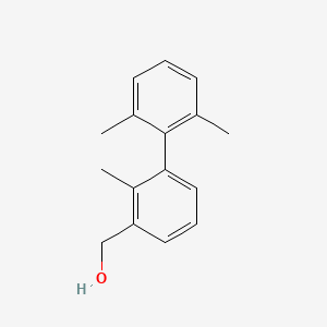 molecular formula C16H18O B8388692 (2,2',6'-Trimethylbiphenyl-3-yl)methanol 