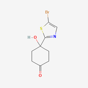 4-(5-Bromo-1,3-thiazol-2-yl)-4-hydroxycyclohexanone