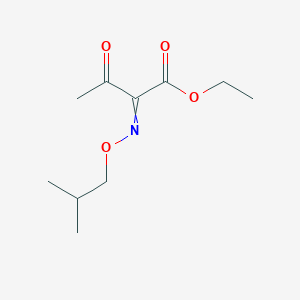molecular formula C10H17NO4 B8388772 Ethyl 2-[(2-methylpropoxy)imino]-3-oxobutanoate CAS No. 68401-36-5