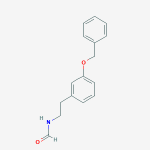 molecular formula C16H17NO2 B8388809 1-[3-(Benzyloxy)phenyl]-2-(formylamino)ethane CAS No. 475086-53-4