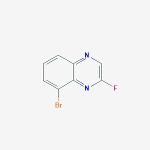 molecular formula C8H4BrFN2 B8388833 8-Bromo-2-fluoroquinoxaline 