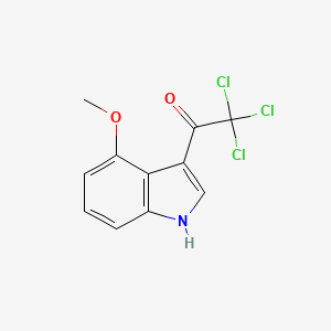 molecular formula C11H8Cl3NO2 B8388886 4-methoxy-3-trichloroacetyl-1H-indole 