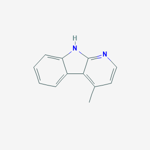 molecular formula C12H10N2 B083889 4-甲基-9H-吡啶并[2,3-b]吲哚 CAS No. 13174-97-5