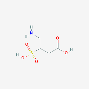 molecular formula C4H9NO5S B8388914 4-Amino-3-sulfobutanoic acid 