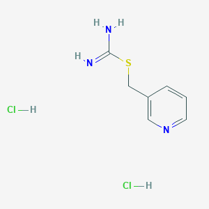 pyridin-3-ylmethyl carbamimidothioate;dihydrochloride