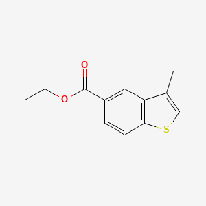 molecular formula C12H12O2S B8388973 3-Methylbenzo[b]thiophene-5-carboxylic acid ethyl ester 
