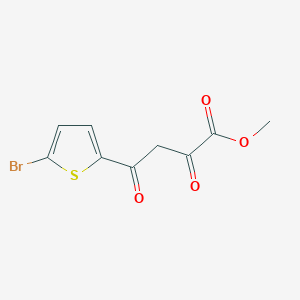 molecular formula C9H7BrO4S B8388993 Methyl 4-(5-bromothiophen-2-yl)-2,4-dioxobutanoate 