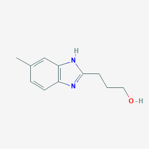 molecular formula C11H14N2O B083890 3-(5-甲基-1H-苯并咪唑-2-基)丙-1-醇 CAS No. 13395-19-2