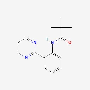 molecular formula C15H17N3O B8389006 2,2-Dimethyl-n-(2-pyrimidin-2-yl-phenyl)-propionamide 