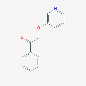 molecular formula C13H11NO2 B8389117 alpha-(3-Pyridyloxy)acetophenone 