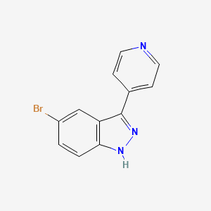 molecular formula C12H8BrN3 B8389134 5-bromo-3-(pyridin-4-yl)-1H-indazole 