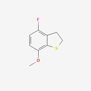 molecular formula C9H9FOS B8389143 4-Fluoro-7-methoxy-2,3-dihydrobenzo[b]thiophene 