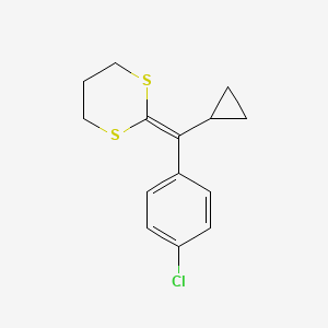 2-[(4-Chlorophenyl)cyclopropylmethylene]-1,3-dithiane