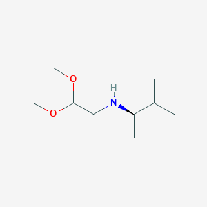 molecular formula C9H21NO2 B8389178 (R)-N-(2,2-dimethoxyethyl)-3-methylbutan-2-amine 