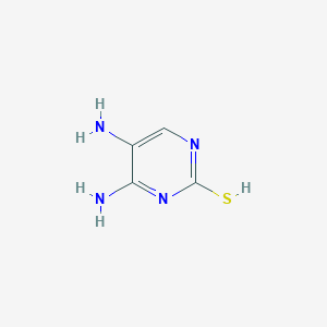 molecular formula C4H6N4S B083893 4,5-Diaminopyrimidine-2-thiol CAS No. 14623-58-6